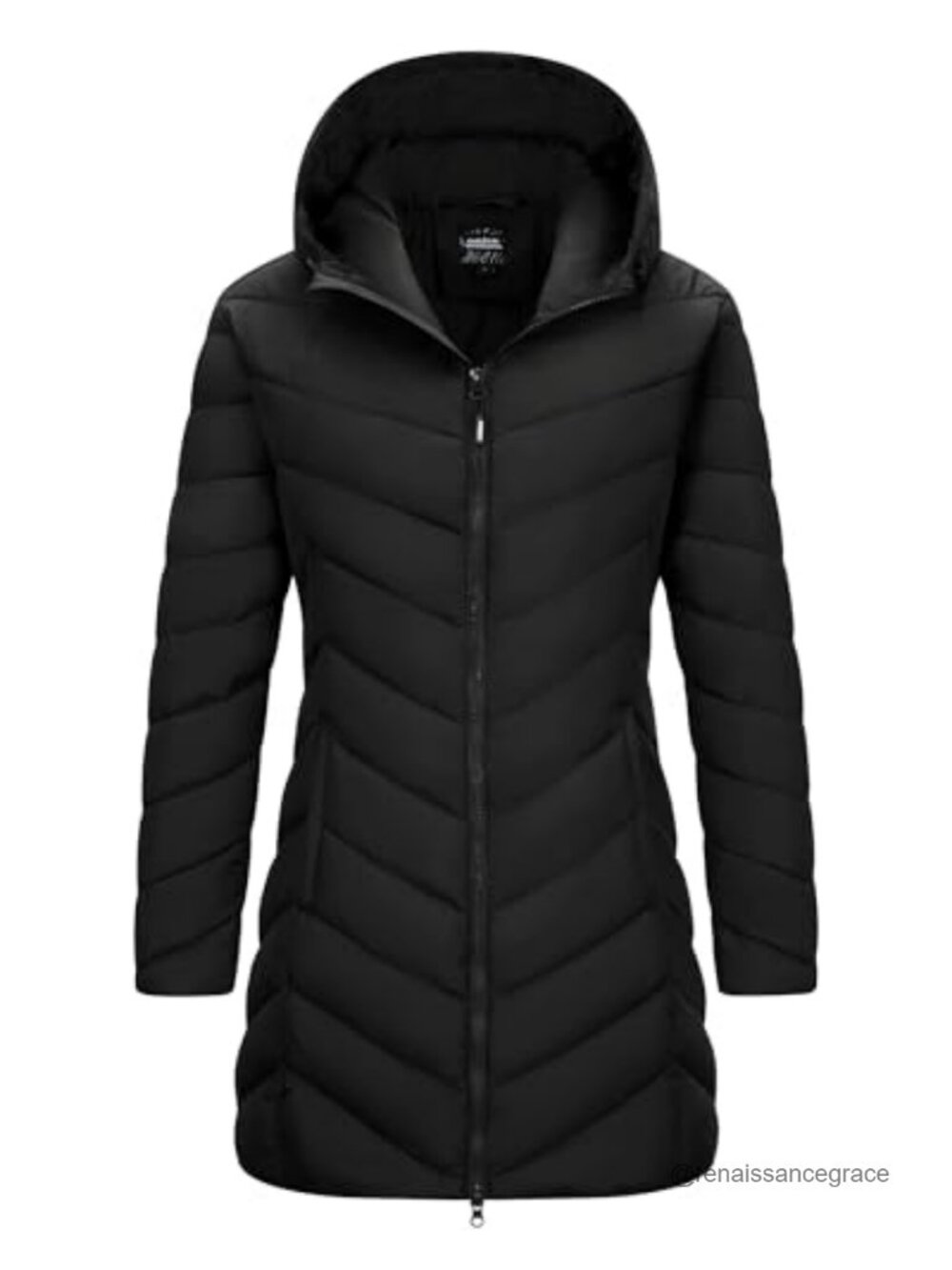 Long Hooded Lightweight Puffer Coat Winter Jacket Packable